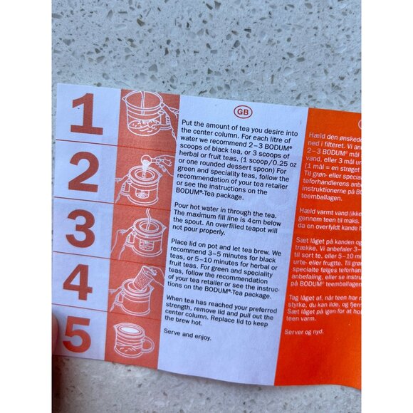 Bodum 1.01L Glass Teapot With Infuser & Lid - Picture 8 of 11